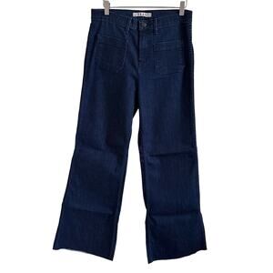 J Brand Luna Wash Wide Leg Raw Hem Jeans Size 31